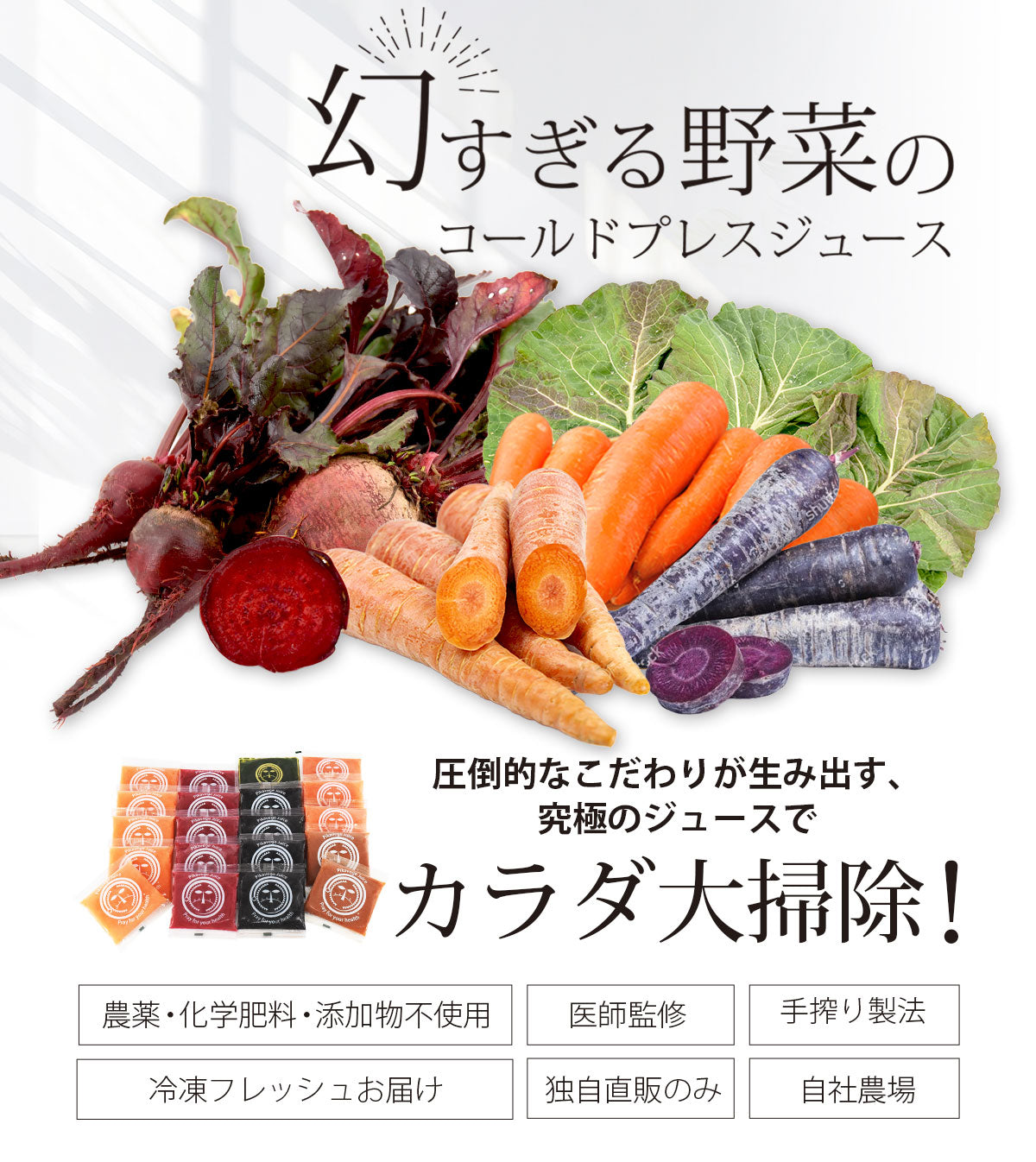 医師監修 ピカベジ ジュースクレンズセット (100ml×20パック)