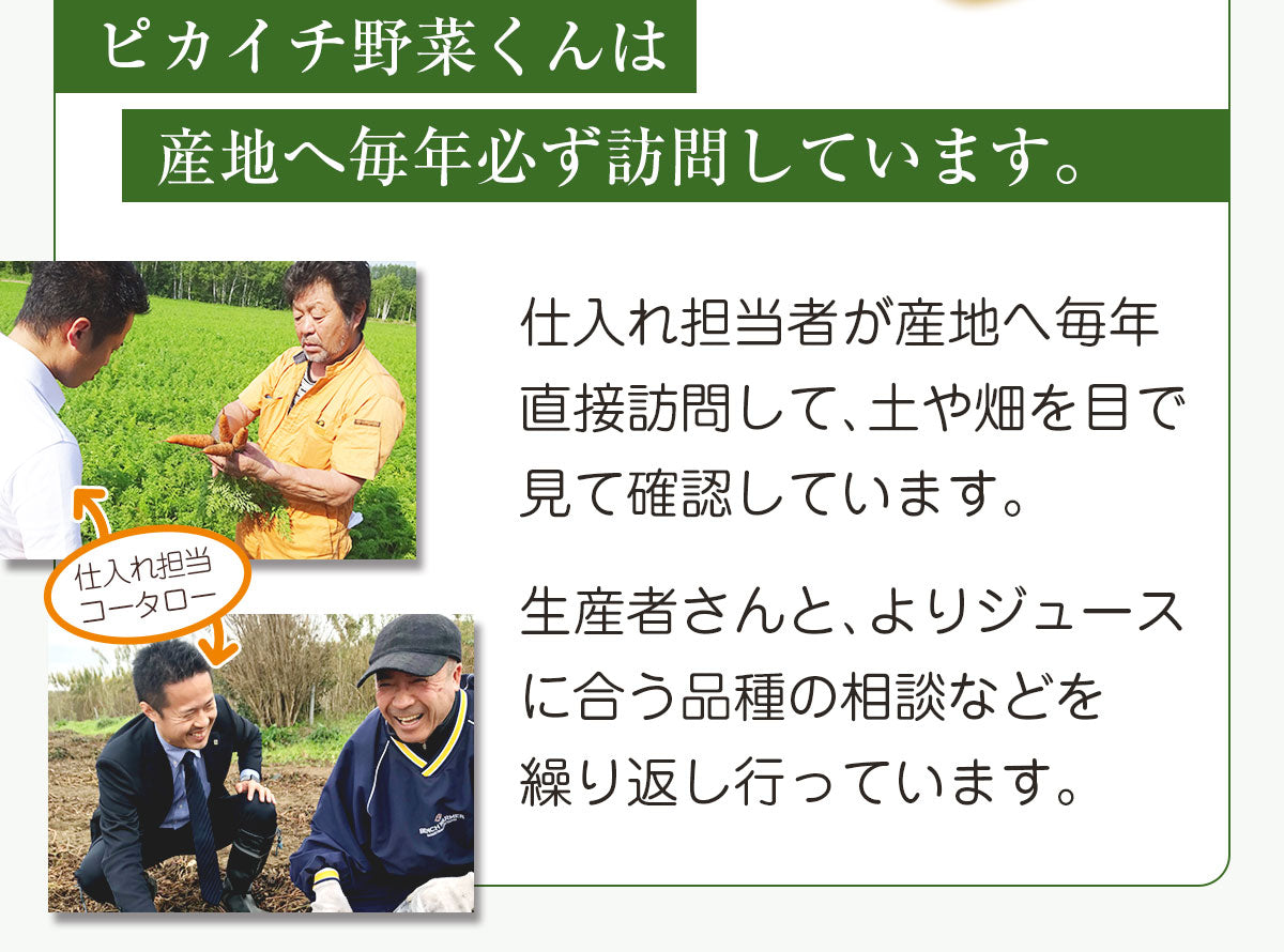 【お試し・ギフト】 無添加 にんじんジュース 飲み比べ セット 3種類 100ml×12パック