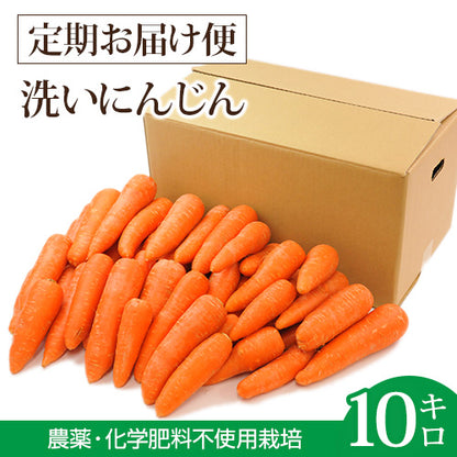 【定期購入】 ジュース用 国産 無農薬にんじん 10kg