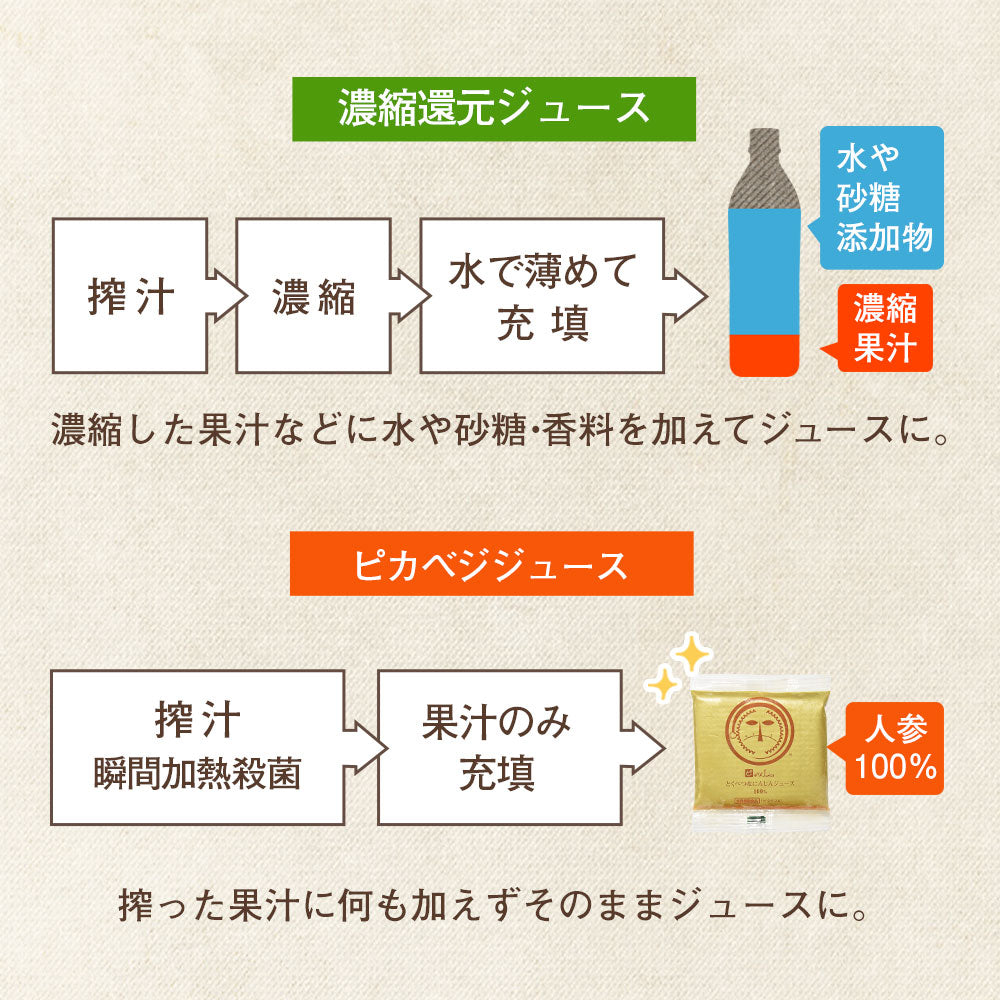 ピカべジ とくべつな人参ジュース　1箱（100ml×30パック）　