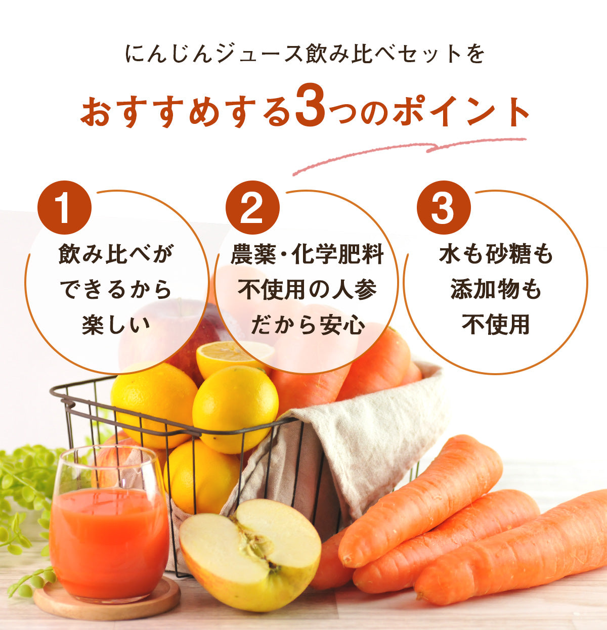 【ギフト】 無添加 人参ジュース 飲み比べギフトセット 6本 にんじんジュース