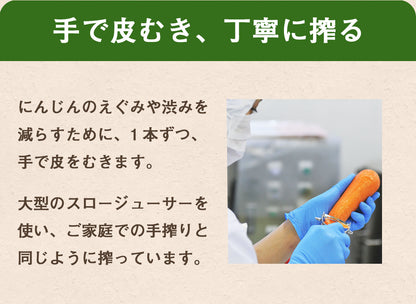 葉っぱ付きまるごと人参ジュース１箱（100ml×30パック） 冷凍 無添加