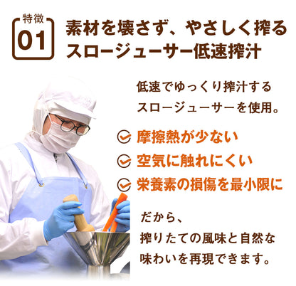 ピカべジ 人参りんごレモンジュース１箱（100ml×30パック） 冷凍 無添加 ストレート