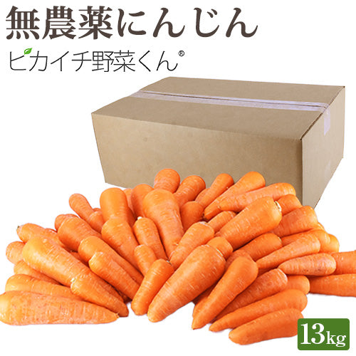 ジュース用 国産 無農薬にんじん 13kg