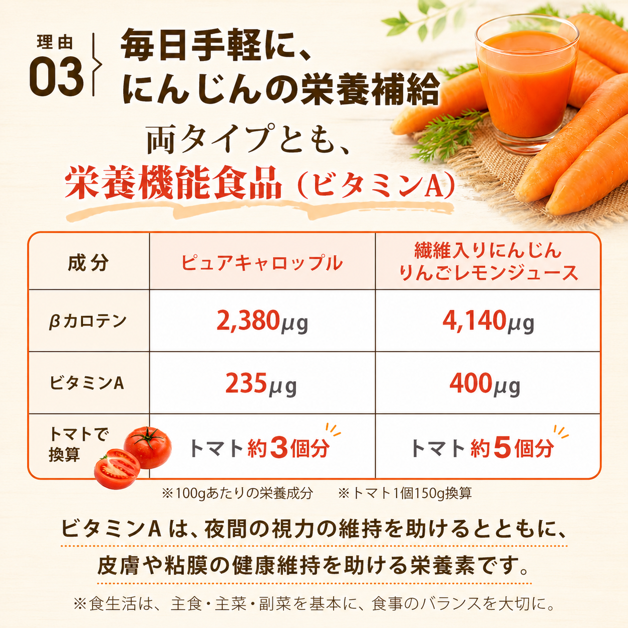 にんじんジュース 人参ジュース 飲み比べセット (大瓶) 4本入 / 6本入